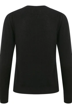 Evina Puff Shoulder Cashmere Sweater