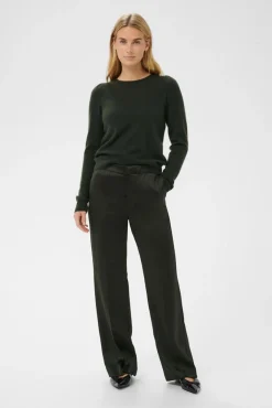 Evina Puff Shoulder Cashmere Sweater
