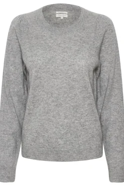 Evina Puff Shoulder Cashmere Sweater