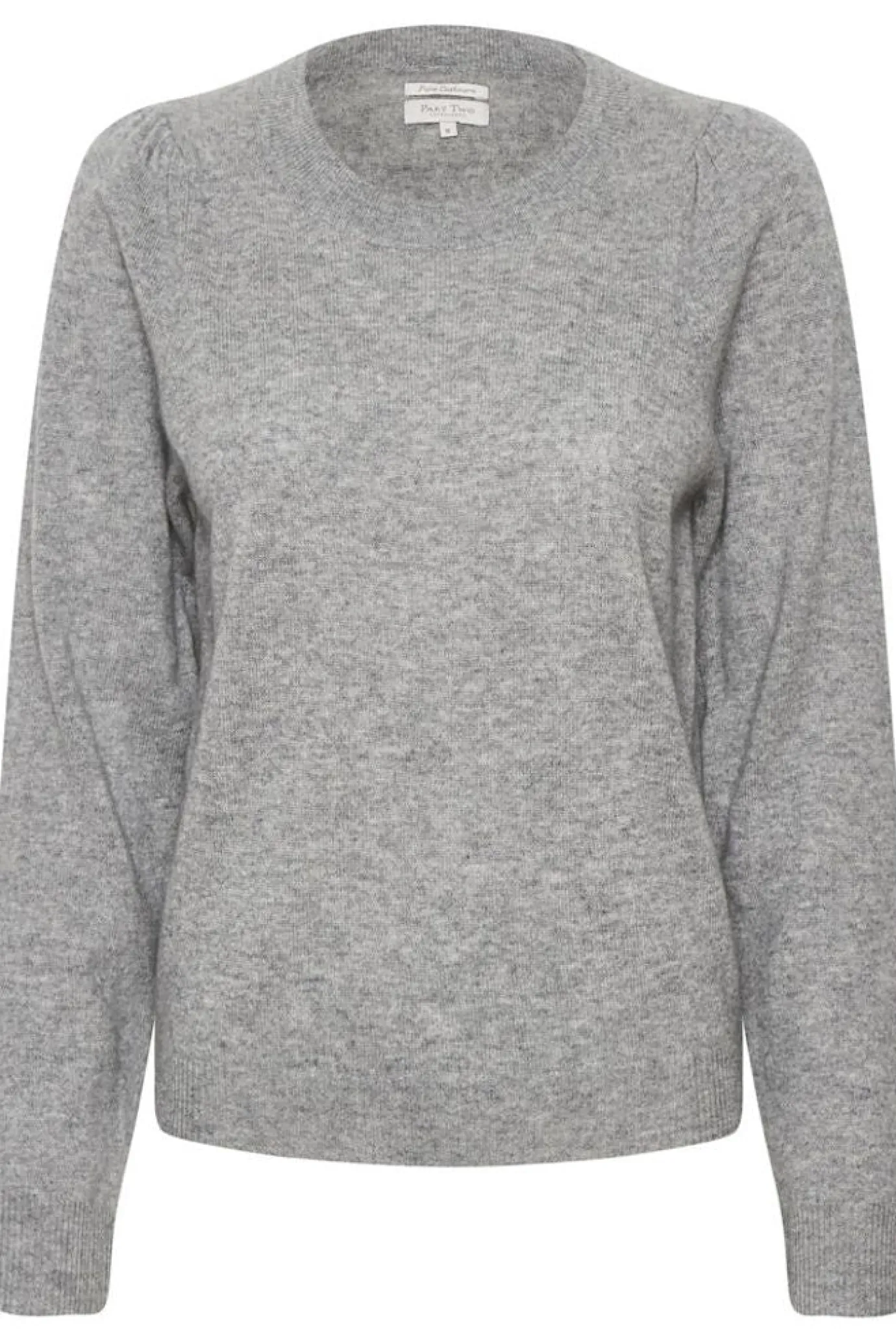 Evina Puff Shoulder Cashmere Sweater