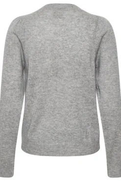 Evina Puff Shoulder Cashmere Sweater