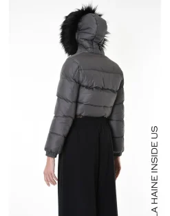 Fango Grey Down Puffer Jacket