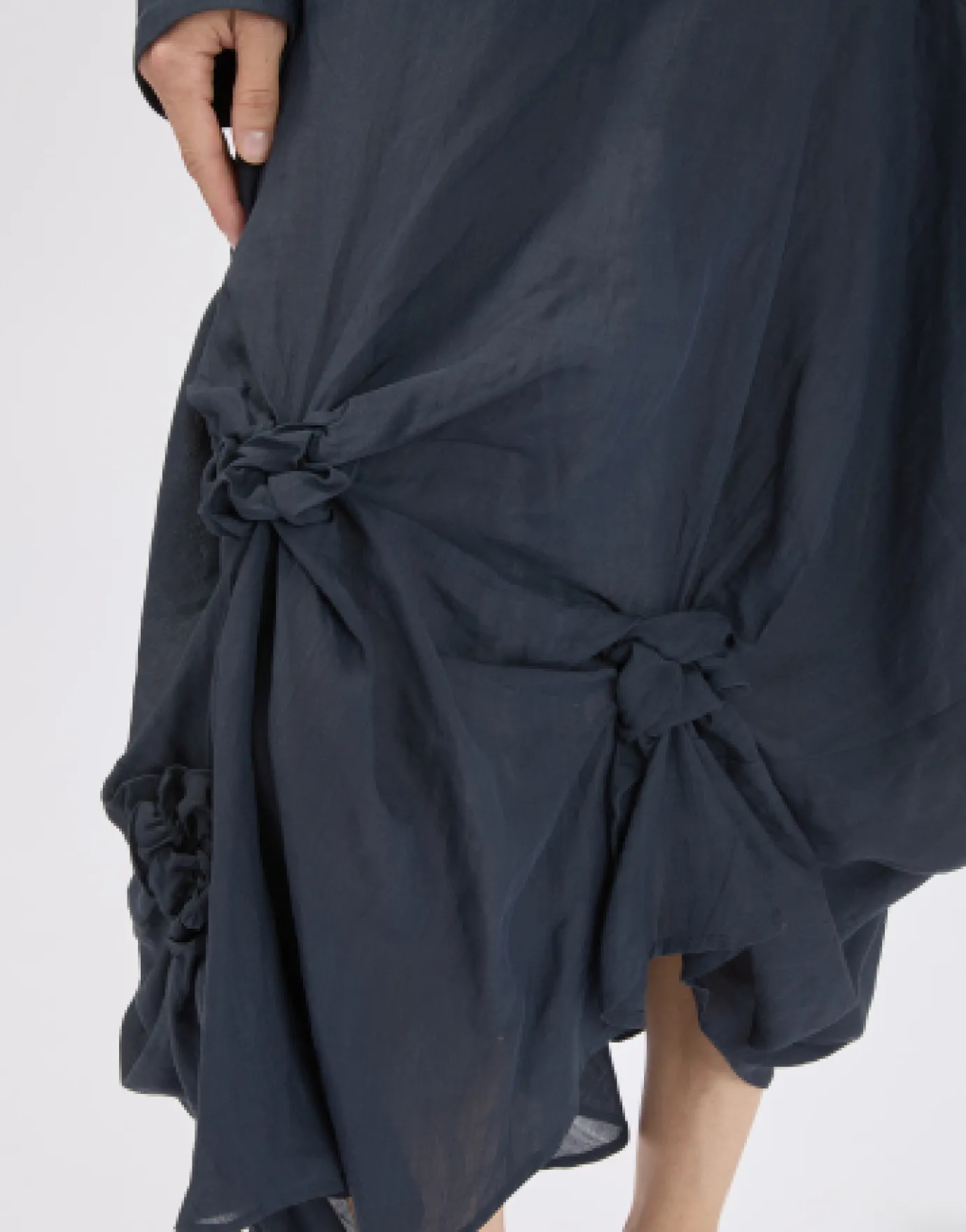 Fitzroy Navy Linen Skirt