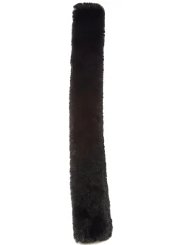 Fur5Eight Black Faux Fur Loop Scarf