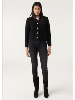 Gaspard Black Knit Cardigan