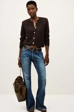 Gaspard Chocolate Knit Cardigan