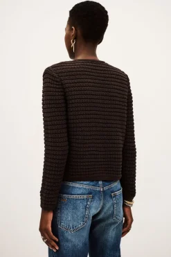 Gaspard Chocolate Knit Cardigan