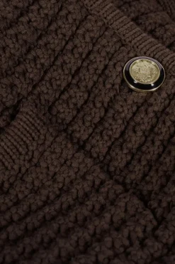 Gaspard Chocolate Knit Cardigan