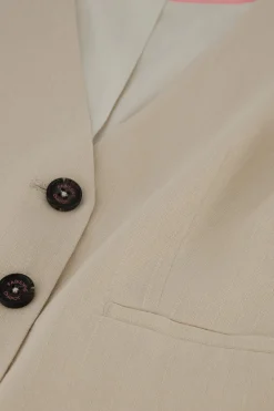 Gigi Latte V Neck Gilet