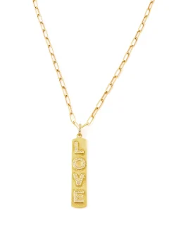 Gold Love Pendant Necklace