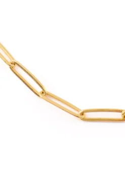 Gold Thin Rectangular Belcher Chain