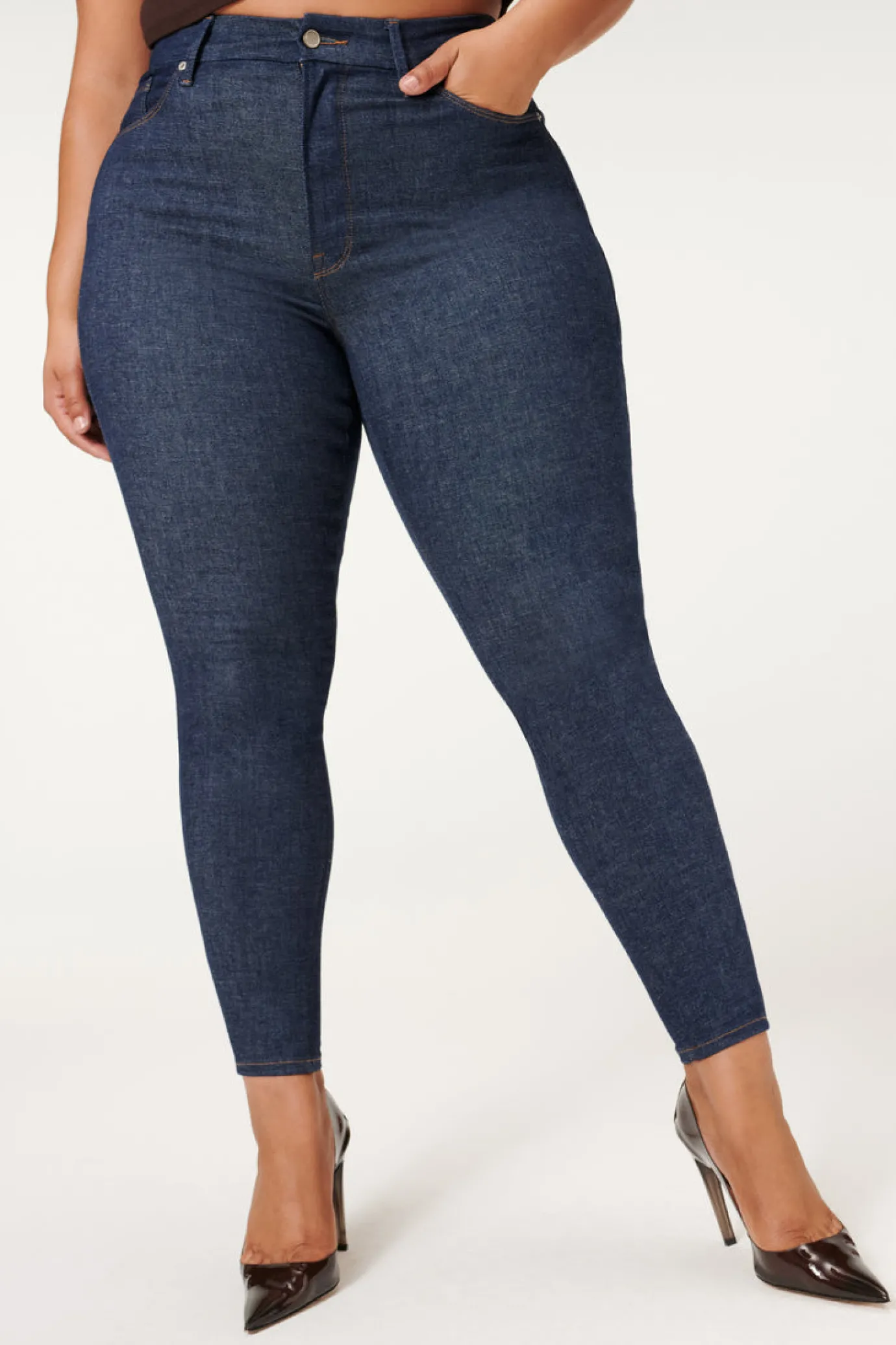 Good American Always Fits Good Legs Deep Blue