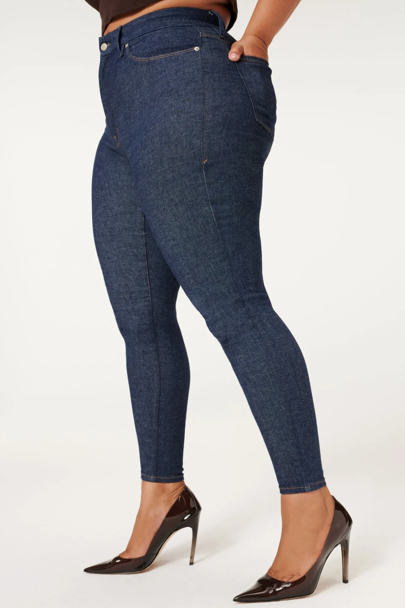 Good American Always Fits Good Legs Deep Blue