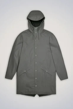 Grey Long Raincoat