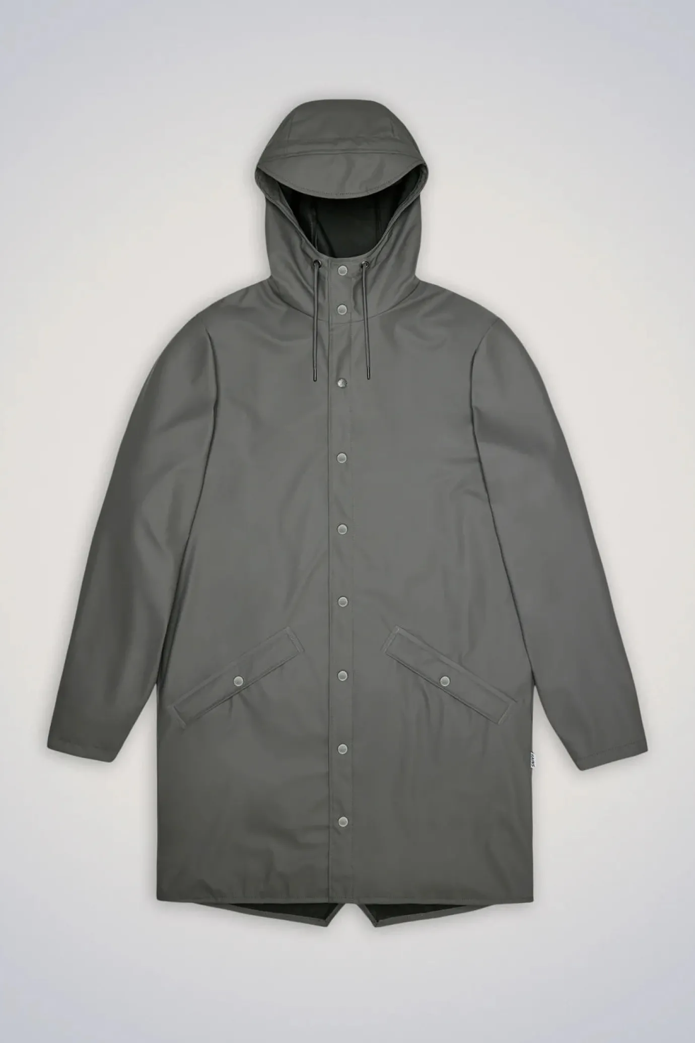 Grey Long Raincoat