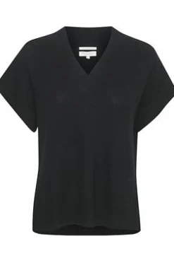 Hevin Black 100% Cashmere Pullover