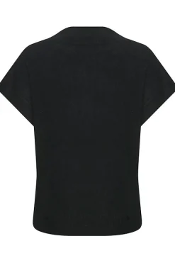 Hevin Black 100% Cashmere Pullover