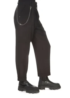 High Understated Trousers Black