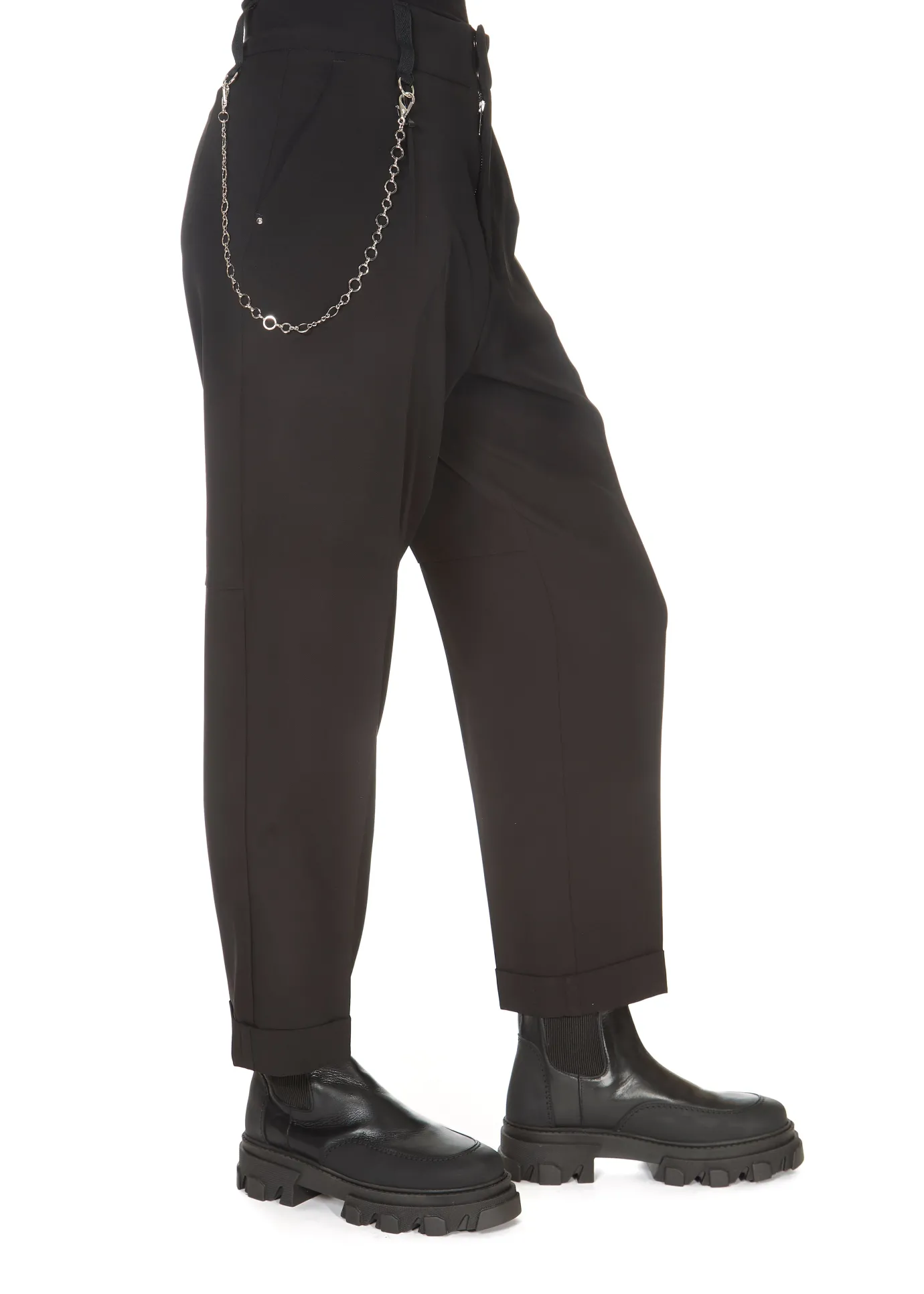 High Understated Trousers Black