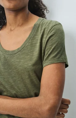 Jacksonville VIntage Kaki Scoop Neck T-Shirt