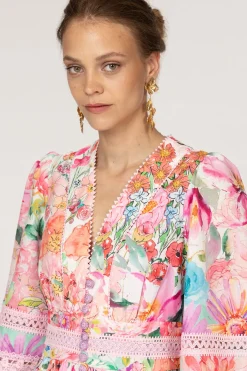 Jardin Magnifique Floral Short Dress