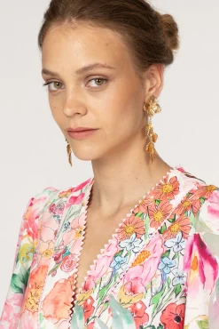 Jardin Magnifique Floral Short Dress