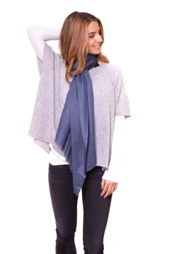 Jean Blue Full Cashmere Scarf