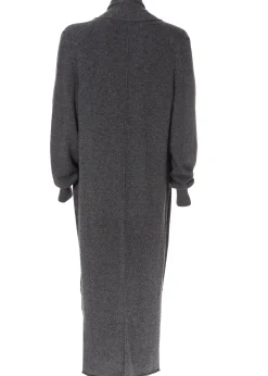 Jess Dark Grey Wool Long Cardigan