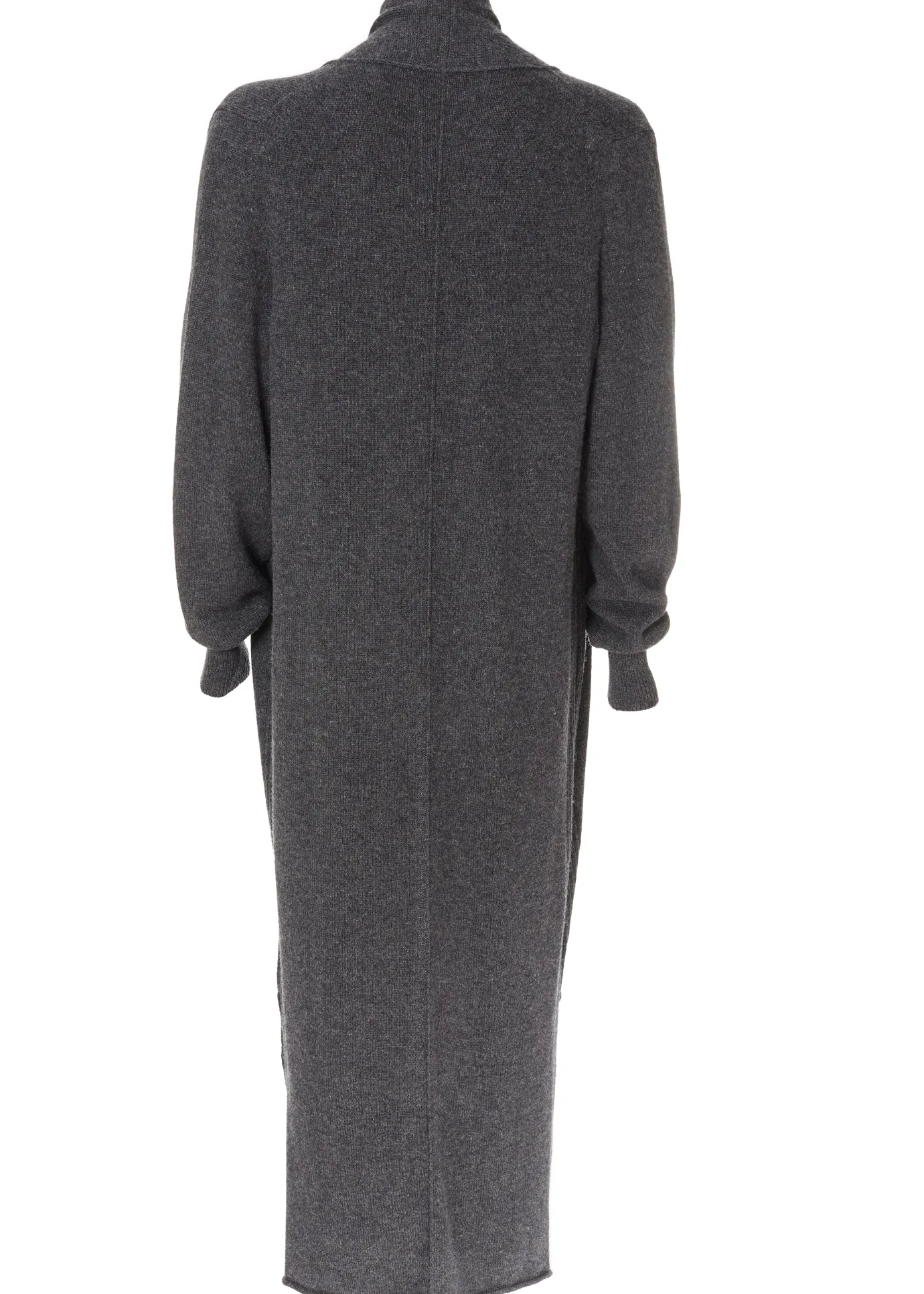 Jess Dark Grey Wool Long Cardigan
