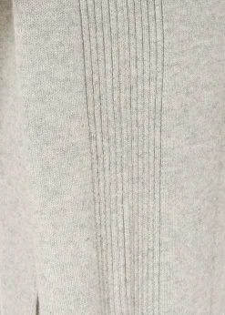 Jess Silver Grey Wool Long Cardigan