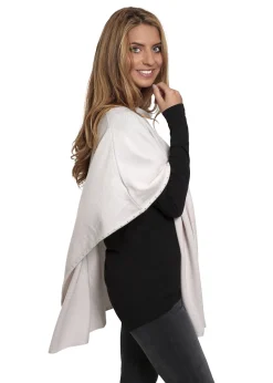Jessimara silver dove 'Finch' poncho with diamonds