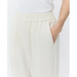 Jonah Classic Gaberdine Ivory Cropped Trousers