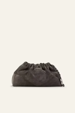 June Grey Suede Bag