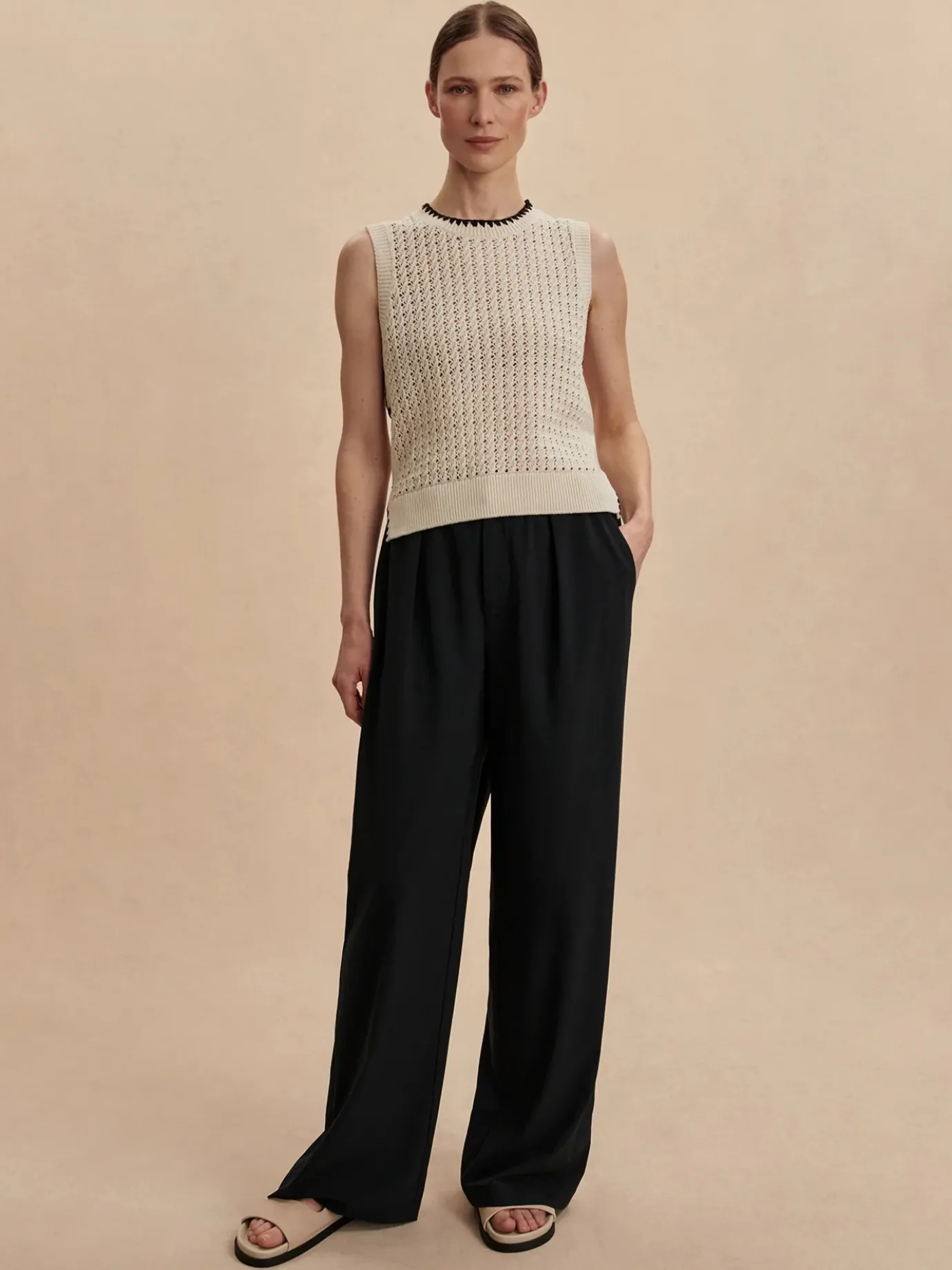 Kayson Black Wide Leg Pant 29.5"