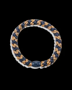 KKNEKKI Hair Tie Cognac Navy Glitter