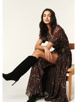 Kris Brown Print Dress