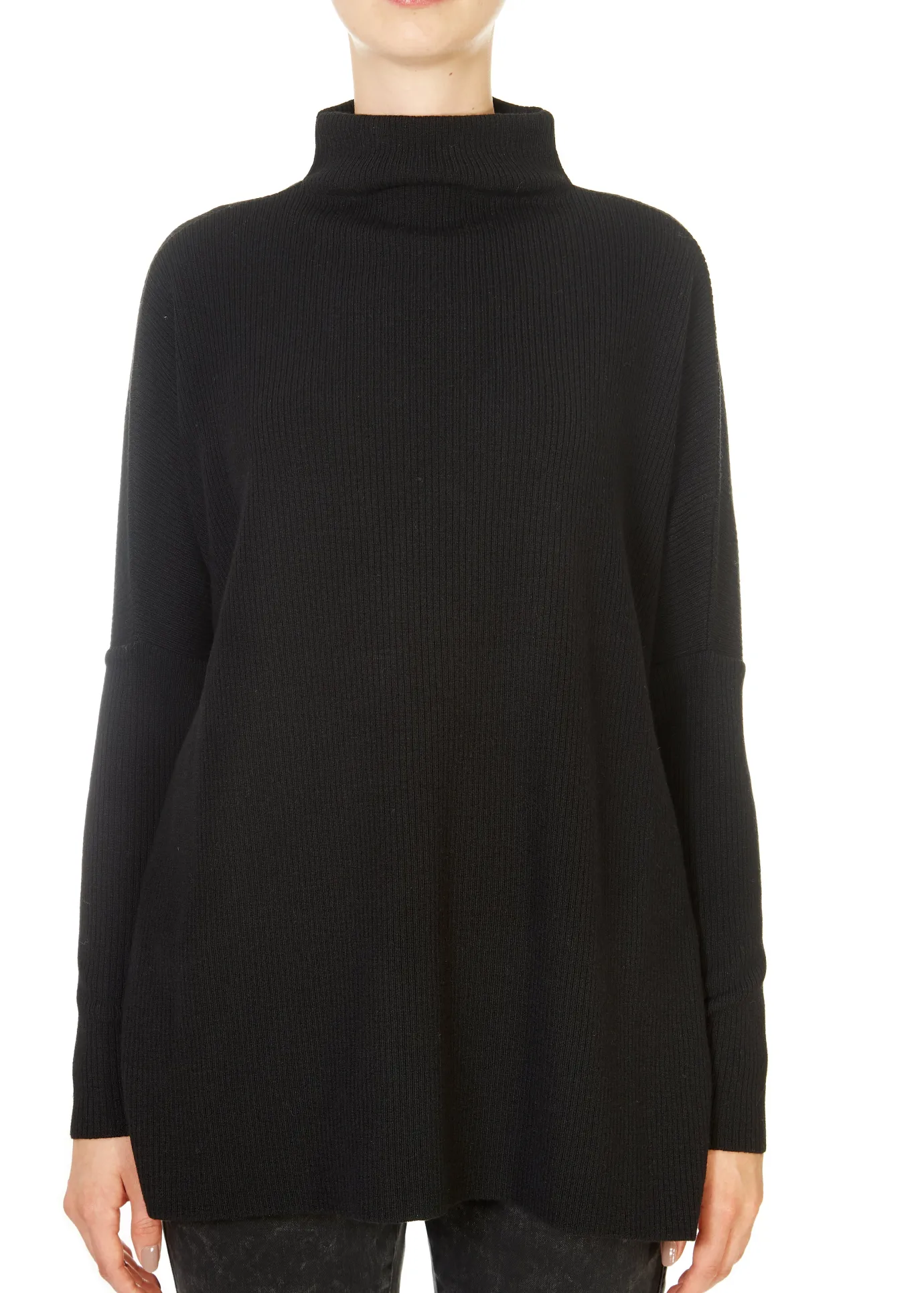 'Krisy' Black Merino Sweater