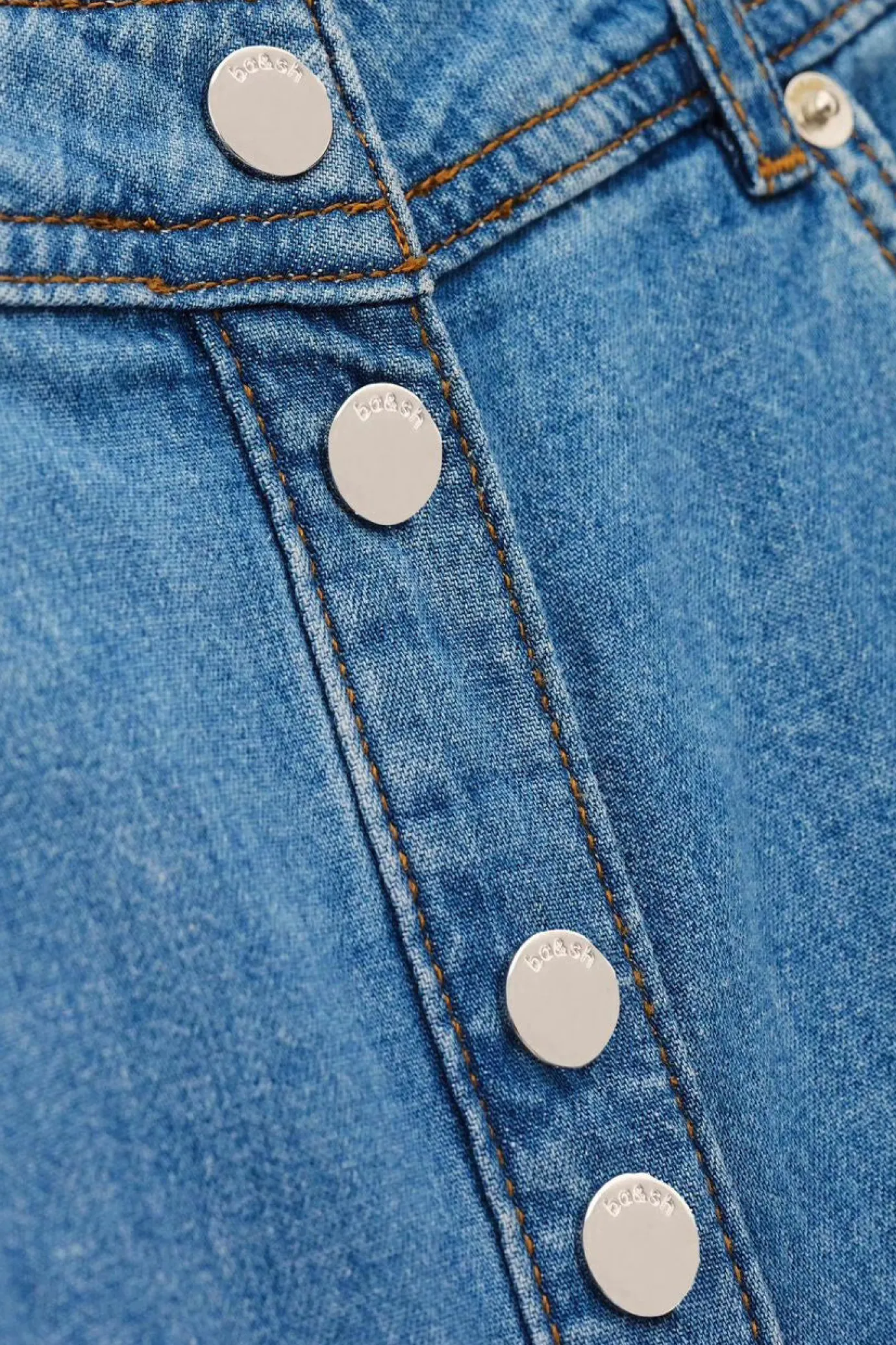 Laddies Long Flared Denim Skirt