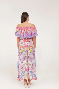 Ladybelle Lilac Frill Detail Dress