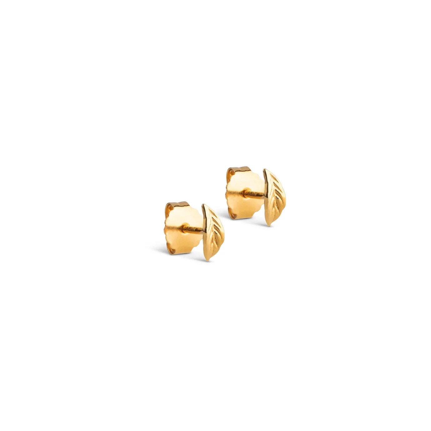 Leaf Gold Stud Earring
