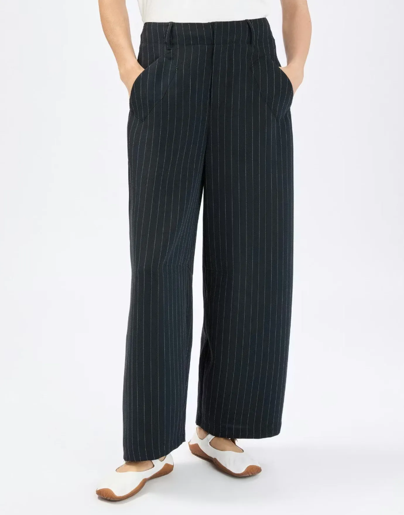 Limbo Pinstripe Lantern Trousers