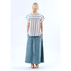 Luna Denim Maxi Skirt