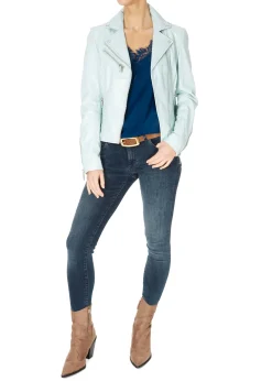 'Lyra' Cogna Brown Belt With Gold Buckle