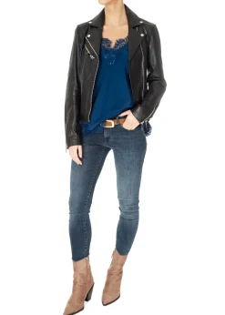 'Lyra' Cogna Brown Belt With Gold Buckle