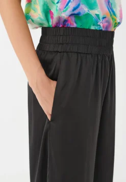 Margo Black Silk Wide Leg Pants