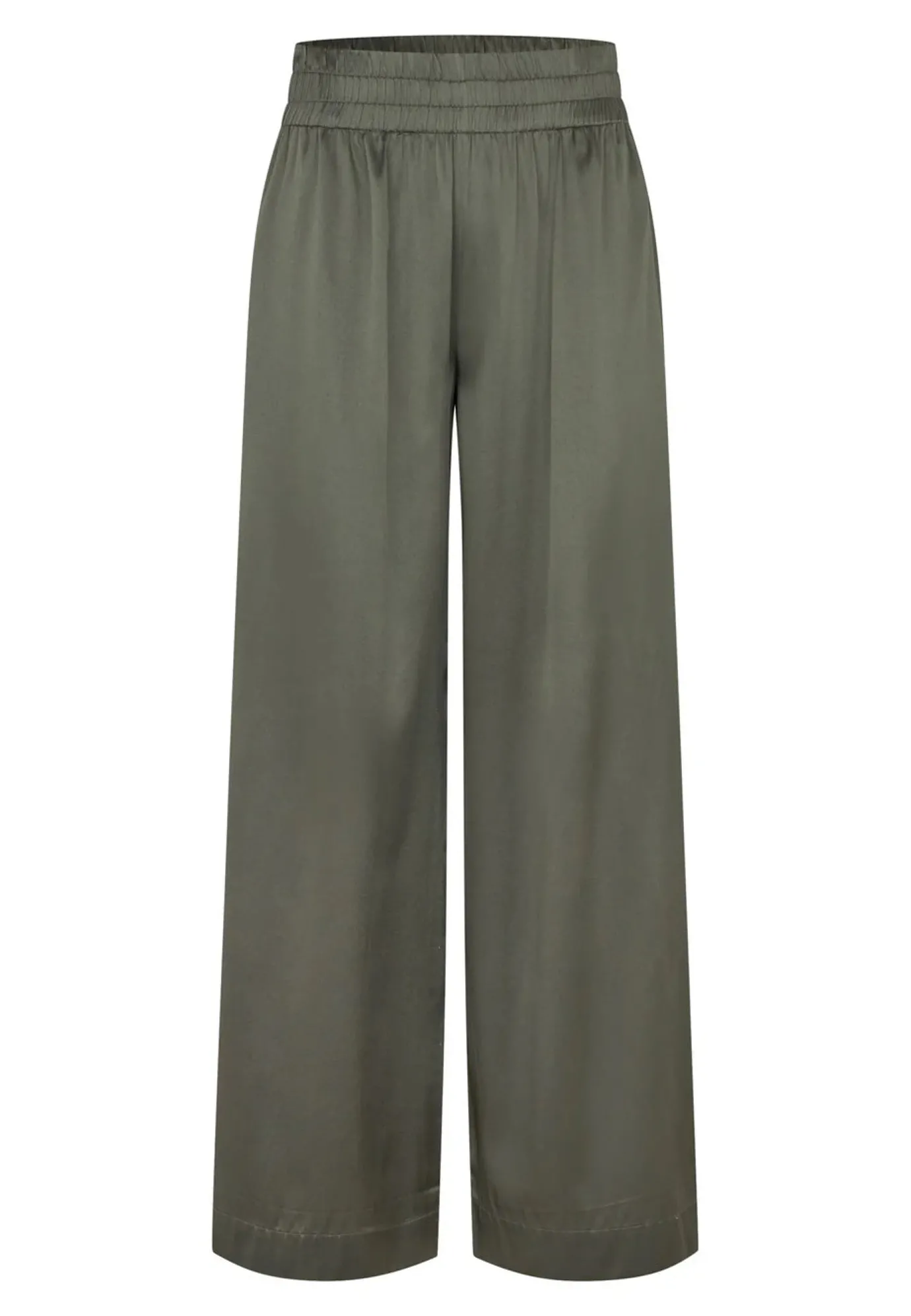 Margo Khaki Hunter Silk Trousers