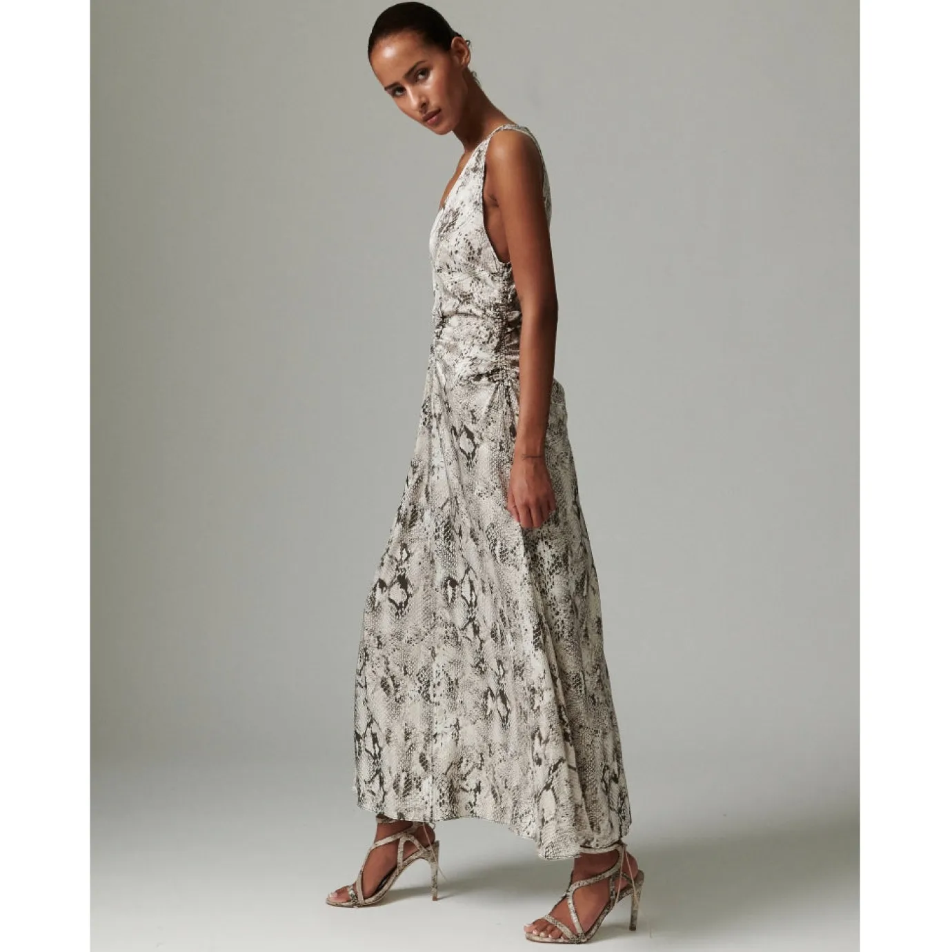 Mino Snake Print Dress