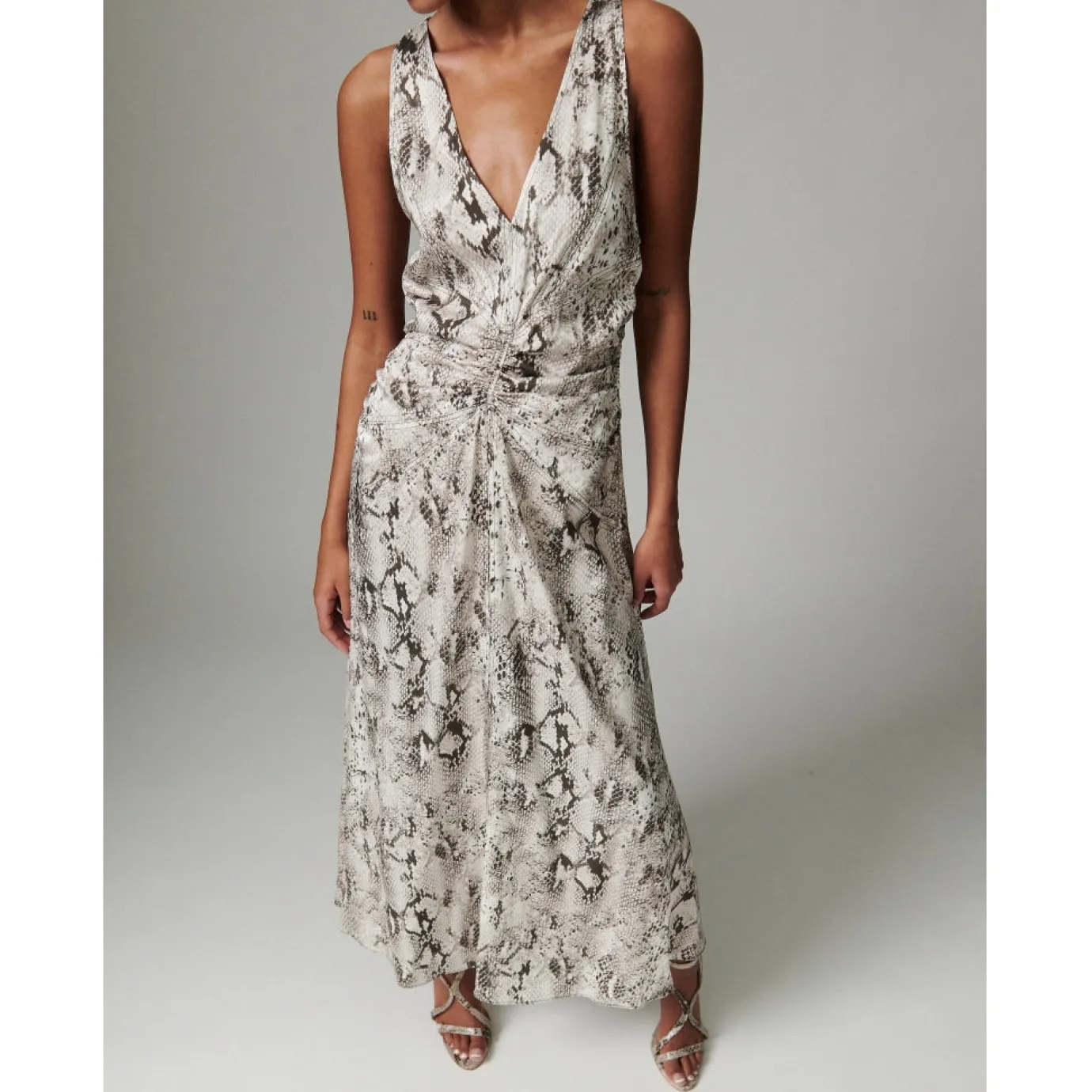 Mino Snake Print Dress