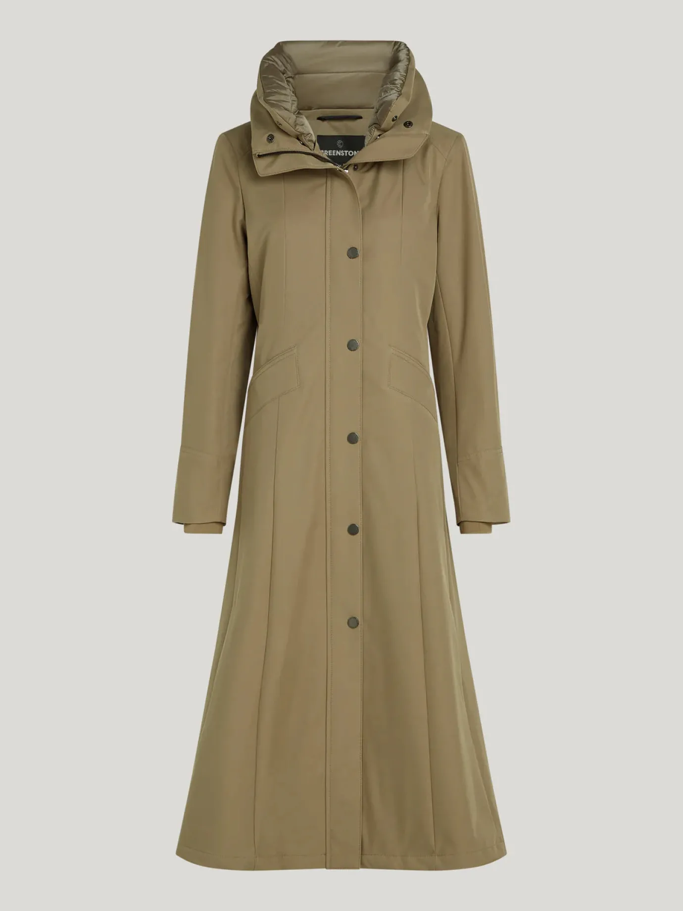 Molly Waterproof Pleated Clay Raincoat