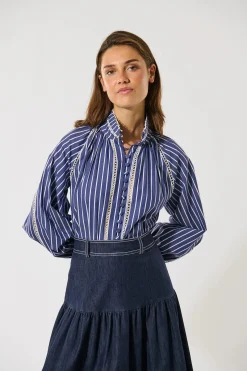 Monia Blouse with Collar